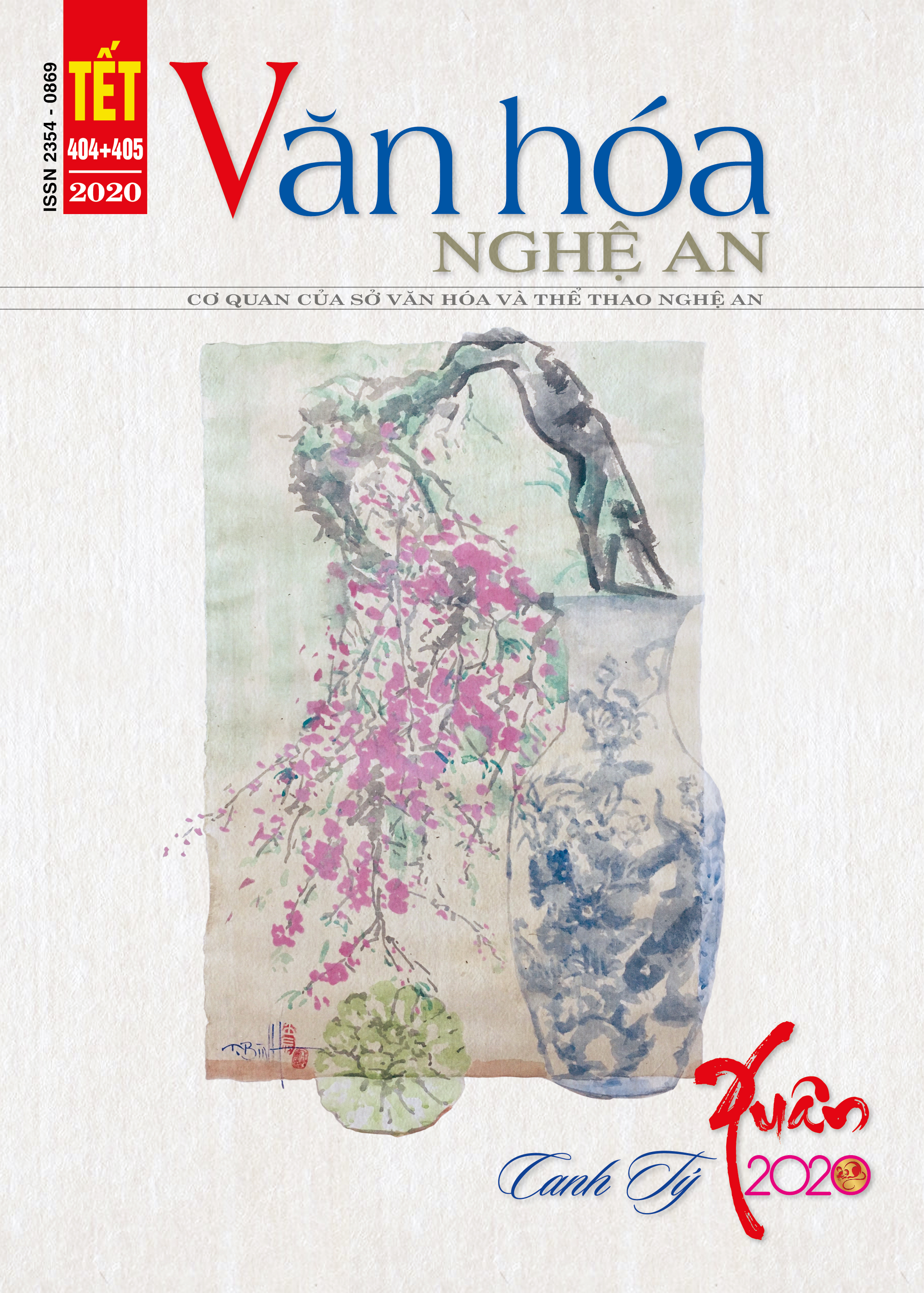 TẠP CHÍ VĂN HÓA NGHỆ AN  MỤC LỤC SỐ 404 + 405 (Số Tết Canh Tý năm 2020)